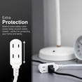 thumbnail image 4 of Cable de extensión GE Indoor Flat Plug, 15 pies, 3 salidas 81589, 4 of 6