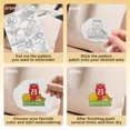 thumbnail image 4 of 37Pcs Ball Sports Embroidery Pattern Stabilizer 8.3"x11.7" Soccer Basketball Soluble Stick and Stitch Embroidery Sticker 4 Sheets Golf Baseball Water Hand Sewing DIY Embroidery Paper, 4 of 7