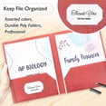 thumbnail image 4 of BAZIC 2 Pockets Poly Folder, Cubic Portfolio, Document Folders, 48-Pack, 4 of 6