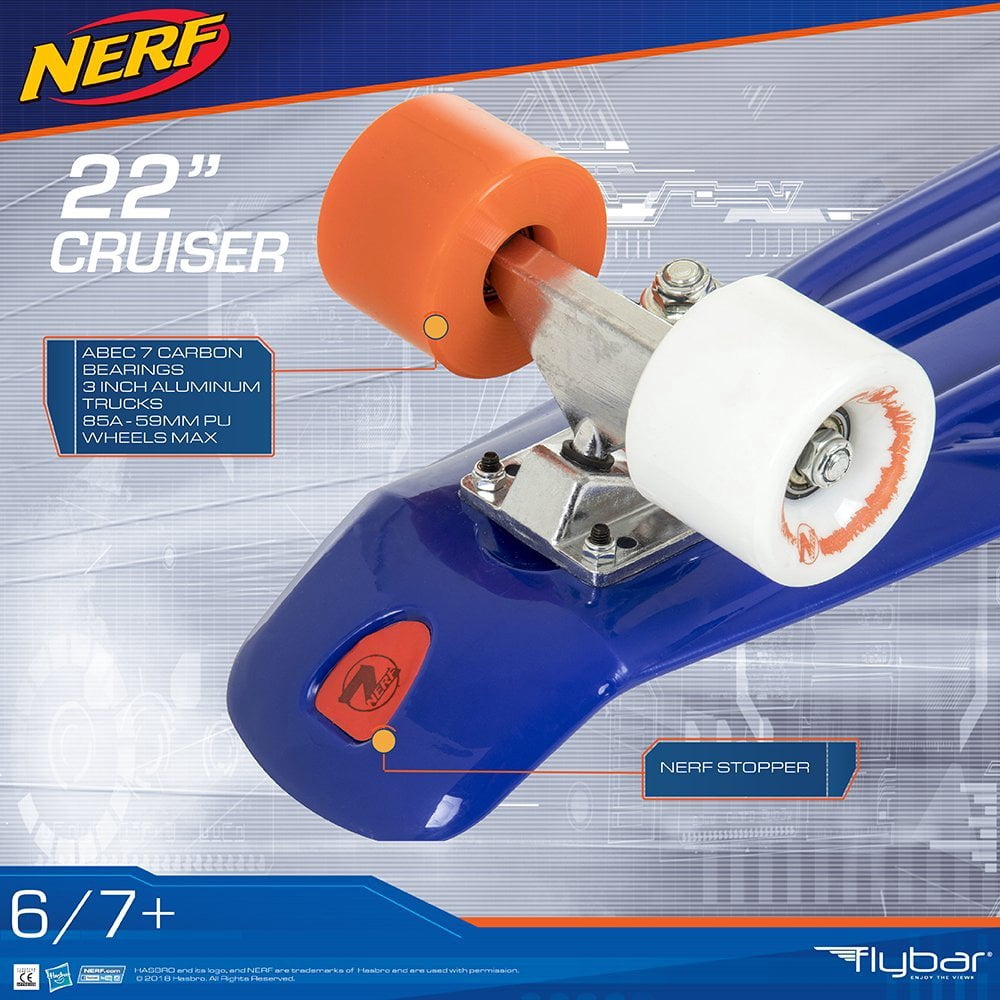 Flybar Plastic Cruiser Skateboard - Non-Slip Deck - Walmart.com