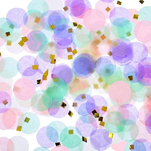 VONKY Mixing color wedding with scattered round paper scraps