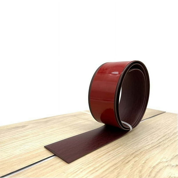 Tira de moldura de hebilla plana autoadhesiva sin pegamento para piso de madera, tira de cierre de borde, tira de umbral de puerta, tira de puerta, banda de borde de costura, decoración de separación
