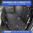 thumbnail image 2 of Funda impermeable para asiento trasero de perro 4Knines para coches, SUVs y camiones, 2 of 8