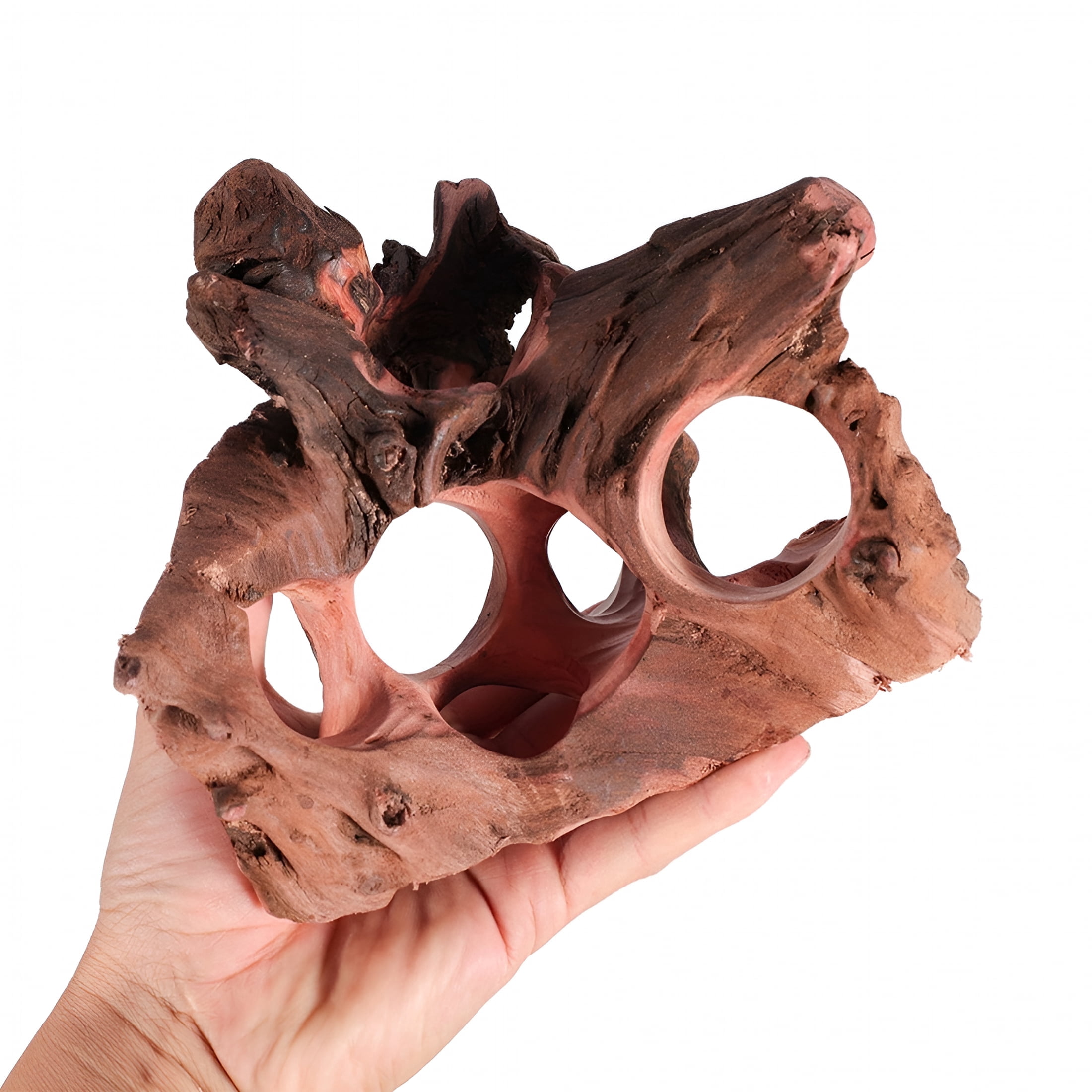 HIBIBUD 2026 New Natural Driftwood Aquarium Decoration Tree Stump with Hideouts Hole for Fishtanks Random Styles Fishtank Landscape Figur