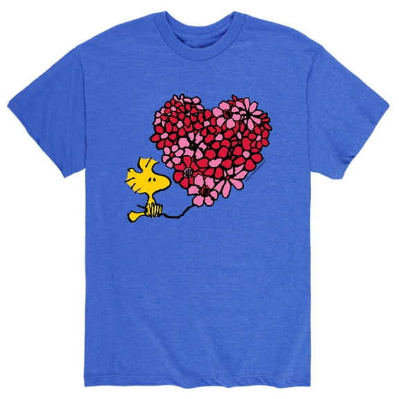Peanuts - Woodstock Floral Heart - Men's Short Sleeve Graphic T-Shirt