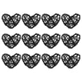 thumbnail image 1 of 16uds Corazón Forma Ratán Bola Jarrón Relleno Natural Ratán para San Valentín Día Decoración Boda Hogar Decoración Negro 2.36 Pulgadas, 1 of 5
