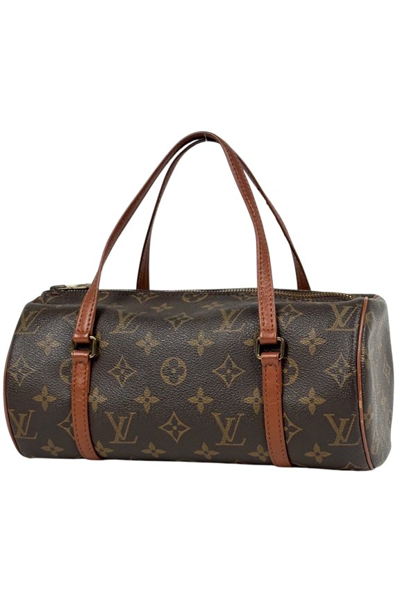 Pre-Owned Louis Vuitton Papillon 26 Cylindrical Handbag (Older Model) Monogram Brown M51366...