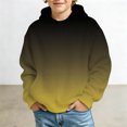 thumbnail image 4 of Bysome Boys Sweatshirts Gradient Long Sleeve Hooded Tees Autumn Soft Boys Hoodies Size 13-14 Years Yellow, 4 of 4