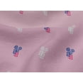 thumbnail image 4 of oneOone Viscose Jersey Pastel Pink Fabric Leaves Block Craft Projects Decor Fabric Printed By The Yard 60 Inch Wide, 4 of 5