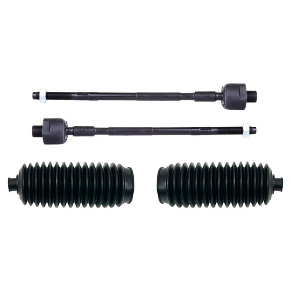 PartsW - 4 Pieces Front LH RH Side Set Inner Tie Rod Ends   Steering Gear Bellows Fits INFINITI QX4 1997-2003/Nissan Pathfinder 1996-2004/