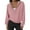Pink, variant on Womens Tops Casual Women's Solid Sweatshirt Women's Zip Up Hoodless Sweatshirt Casual Long Sleeve Pullover For Spring Fall Daily Wear With Jeans Comfortable Lightweight Soft Pure Color