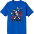 thumbnail image 3 of USA Volleyball Adult Royal Blue Crew Neck Short Sleeve Tee-XL, 3 of 4