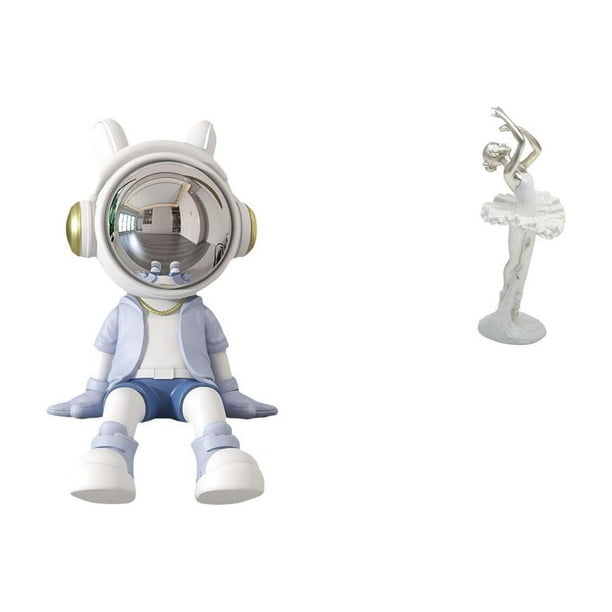 Figura de escritorio,Estante con estatua de astronauta para decoración de oficina y hogar,Figura de escritorio,Estatua de bailarina,adorno de escritorio,decoración del hogar,Estatua de