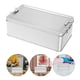 thumbnail image 5 of Caja de hojalata vintage para guardar galletas, de metal, para bodas, rectangular, hermética, para dulces, galletas y café, 5 of 8