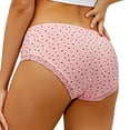 thumbnail image 3 of Asoul Women's Cotton Underwear Soft Stretch Hipster Underpants Packs of 5, 3 of 6