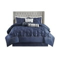 thumbnail image 5 of Cotton Bedding Set, 7 Piece Tufted Comforter Set Navy Cal King, Navy Bed In A Bag,Polyester Comforter Set, Household Supplies & Décor Bedding Bedding Sets 7 Piece Tufted Comforter Set Navy Cal King, 5 of 13