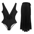 thumbnail image 1 of Trajes de baño tankini para mujer Traje de baño de 2 piezas con estampado vintage para mujer Traje de baño conservador Conjunto de falda de playa estampada para mujer, 1 of 5