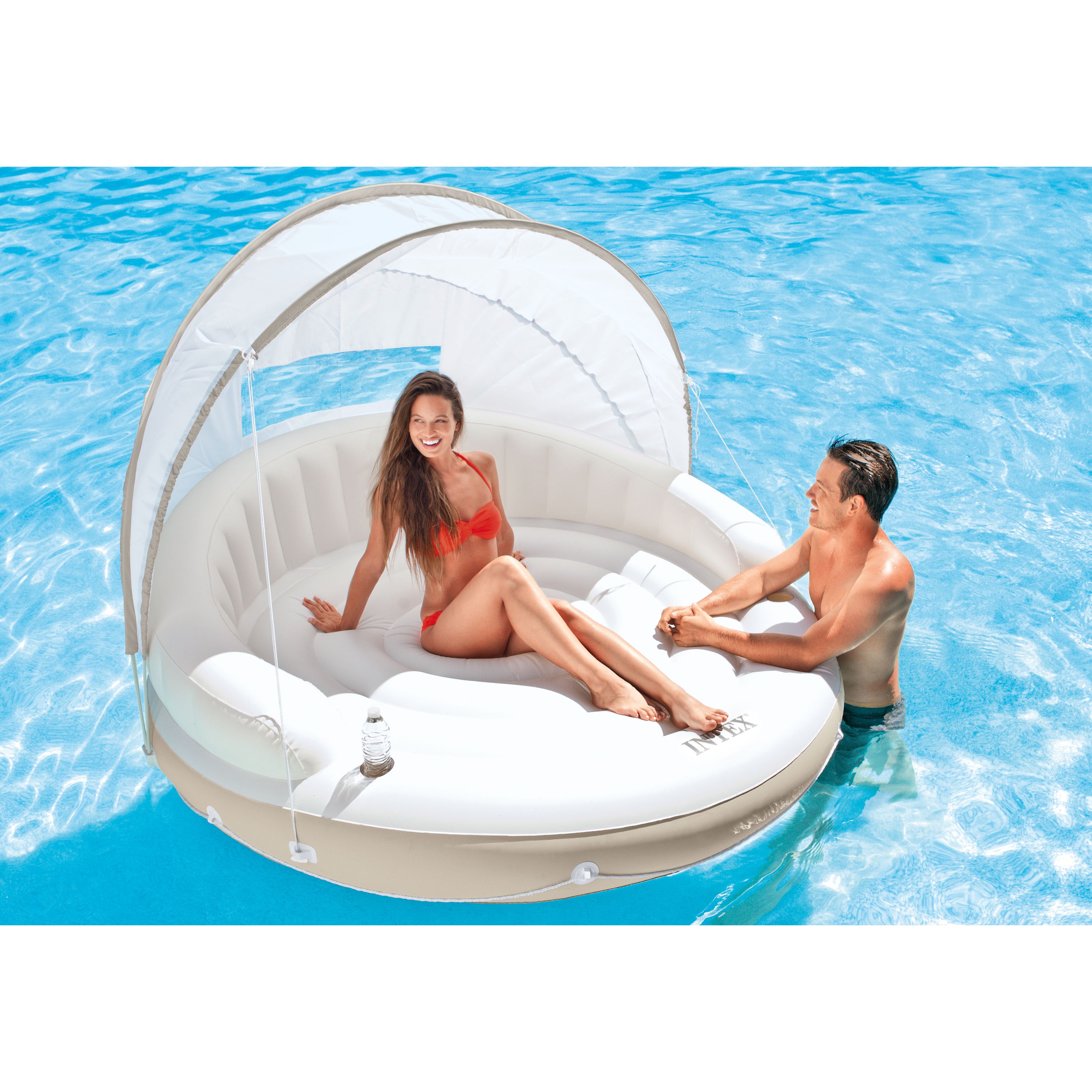 Intex Inflatable Canopy Island Float Lounge, 78.5" x 59" - image 4 of 4