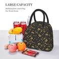 thumbnail image 6 of Kuqiui Bee Print Lunch Bag for Women & Men Adult Insulated Lunch Box,Small Leakproof Cooler Food Lunch Containers Reusable High Capacity Lunch Tote Bags for Work,Travel,Outdoor, 6 of 7