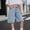 Blue 1, variant on Girls Jean Shorts High Waisted Wide Leg Baggy Denim Shorts for Teens Trendy Y2k Vintage Bermuda Shorts 13-18 Years