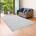 thumbnail image 6 of LR Home Martha Brian Gray/Blue Modern Striped Polyester Area Rug, 9' x 12', 6 of 6