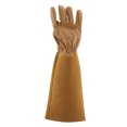 thumbnail image 4 of Guantes largos de poda Jadeshay Guantes de cuero para jardinería Marrón S, 4 of 12