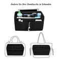 thumbnail image 3 of Optimice sus cosméticos con un organizador de bolsos de fieltro versátil con múltiples bolsillos, 3 of 6