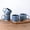Moonlight Blue, variant on AmorArc 12OZ Stackable Coffee Mugs, Ceramic Coffee Cups with Texture Patterns for Man,Woman,Dad,Mom, Modern Coffee Mugs Set of 4 for Latte/Cappuccino/Cocoa. Dishwasher&Microwave Safe, Off White