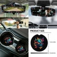 thumbnail image 5 of Jeiento Skull Car Accessories Sets 14pcs Car Seat Cover Protector Steering Wheel Cover Seatbelt Pads Auto Armrest Cover Trash Bin Rearview Mirror Cover Butterfly Handbrake Cover Set Coasters, 5 of 7