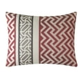 thumbnail image 3 of Lanco Gale Jacquard 7-Piece Comforter Set, Red, King, Fill Polyester, Geometric, 3 of 4