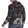 thumbnail image 6 of Wukai Midnight Butterfly Floral Dream Print Men Hoodies Fleece Sweatshirts Long Sleeve Sweaters Pullover Fall Outfits Winter Clothes-4X-Large, 6 of 7