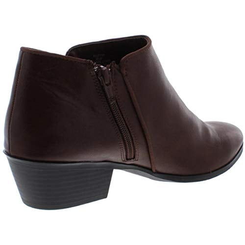 Style & Co. Womens Wileyyp Faux Leather Booties Brown 9.5 Walmart Canada
