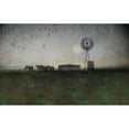 thumbnail image 3 of Vest, Chris 18x13 Black Modern Framed Museum Art Print Titled - Horse and Crows, 3 of 5