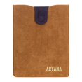 thumbnail image 1 of Aryana Ella-1-Brn Chic Basic Brown Suede Flap Closure Essential Ipad Cover, 1 of 1