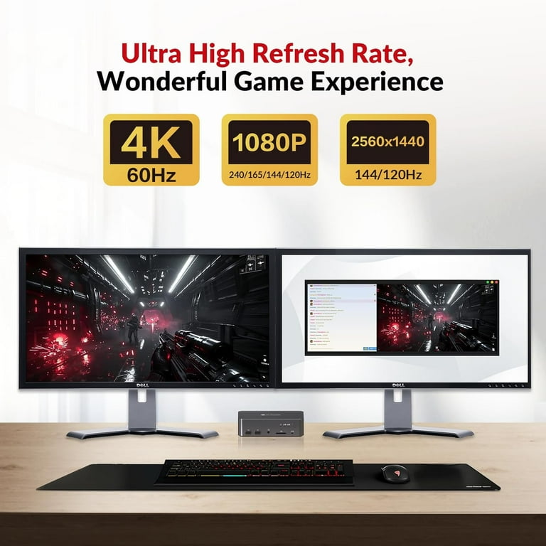 o*n様 AV Access iDock C20 USB-C KVM Switch Docking Station for 2 Laptops & 2 Monitors