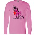thumbnail image 3 of Inktastic Valentine's Day Graffiti T-Rex with Heart Shaped Candy Box Long Sleeve T-Shirt, 3 of 5