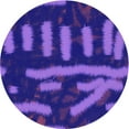 thumbnail image 1 of Ahgly Tapis d'Intérieur Lavable en Machine Carré Transitionnel Aztech Violet, 3 Pieds Carré, 1 of 7