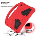 thumbnail image 5 of SaniMore for Samsung Galaxy Tab A8 10.5 Case 2022 SM-X200/X205/X207, Kickstand 3D Heavy Duty Rugged Shockproof Full Body Protective Tablet Case for Samsung Tab A8 10.5 for Kids, Red, 5 of 8