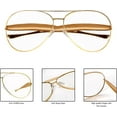 thumbnail image 3 of Retro Gold Aviator Sunglasses for Women Men, 2025 Metal Oversized 70s Aviators Sun Glasses, 3 of 5