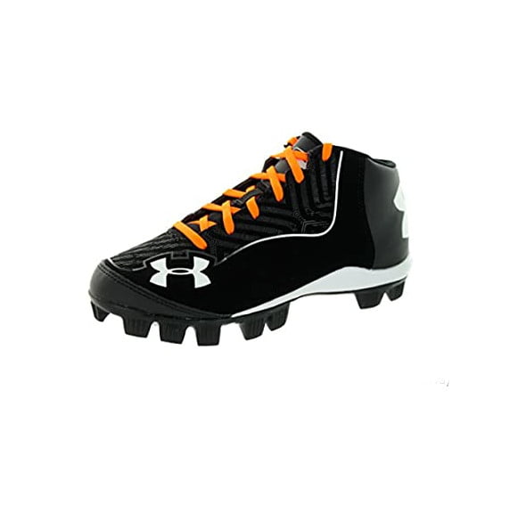 NEW Youth Under Armour Yard Mid RM CC JR Baseball Cleats Black-Pick Size! 