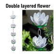 thumbnail image 3 of Cadena De Agua De Lluvia, Cadena De Lluvia De Drenaje De Zanja Ajustable, 5 Flores, Decorativa Resistente Para Aleros, 3 of 7