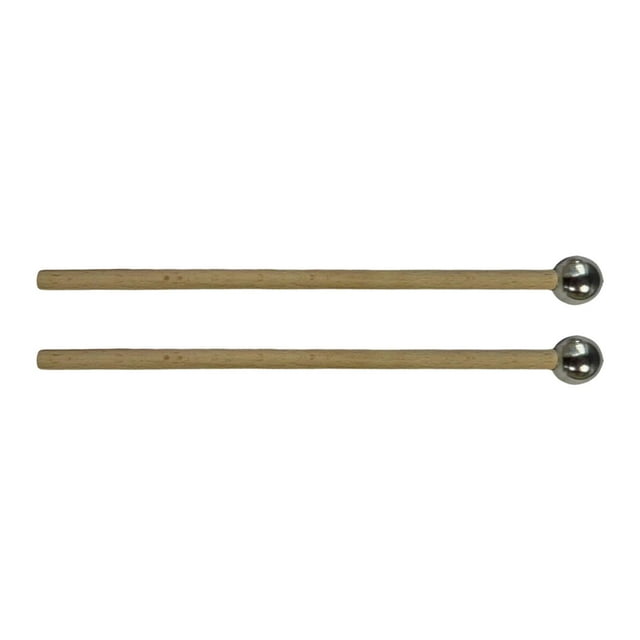 bedienty 2 Pcs Maillet Glockenspiel Vibraphone Maillets Yoga Tête en Bois Courte pour Rond et Xylophone Tête Courte et Ronde