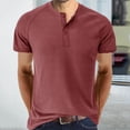 thumbnail image 5 of PEASKJP Mens Casual Henley Shirts Short Sleeve Athletic Workout Shirt Gym Muscle Slim Fit Basic Tops (,XXL), 5 of 6
