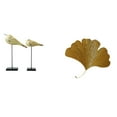 thumbnail image 1 of Figuras Modernas De Pájaros De Madera Y Esculturas Abstractas De Hojas De Ginkgo De Hierro Forjado Para Dormitorio, Escritorio, Sala De Estar, Oficina, Entrada., 1 of 8