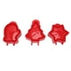 thumbnail image 1 of Juego de prensatelas para masa con forma de guante y estrella de árbol de Navidad, 3 uds., para hornear Navidad, rojo, 1 of 8
