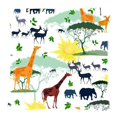 thumbnail image 1 of ABPHQTO Decoración del hogar encantador patrón de animales de dibujos animados con cremallera funda de cojín funda de cojín 50x50 cm impresión de dos lados, 1 of 1