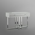 thumbnail image 5 of Posh Living Mano 2-Drawers Stainless Steel Base Console Table Light Gray/Chrome, 5 of 10
