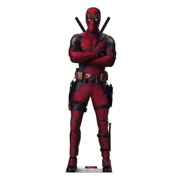 73 x 23 in. Deadpool Life-Size Cardboard Cutout