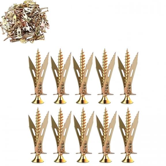 TALENO Metal Expansion Bolt for Drywall,Self-Drilling Anchors Screws,Drywall Anchors Screws,2024 Expansion Screws Set Premium Drywall Anchors and Screws Kit (0.47 * 1.37 in,20)
