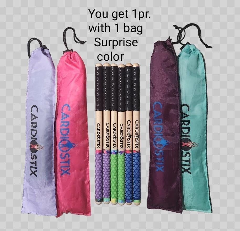 CardioStix Paint Splash Surprise Set - 8.5oz Bundle Highest-Weighted Double Grip (1 PAIR)